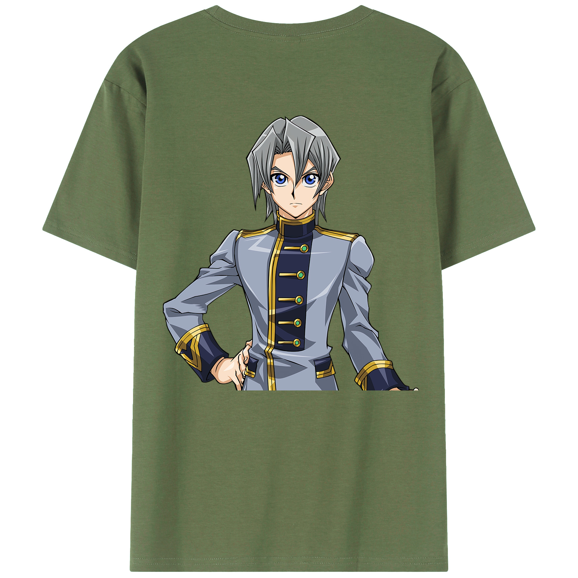 （画像用） 遊☆戯☆王 Yu-Gi-Oh! 綿100％ メンズ半袖Tシャツ（バックプリント） 通気性